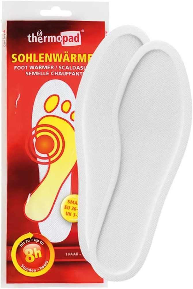 Thermopad insole warmers, white, size 43-46 EU. Best before 06/23