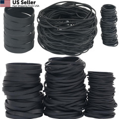 HAIDIBAO Rubber Bands Assorted Sizes Black Elastic Tactical
