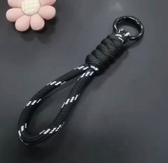 Handmade Paracord Keychain Wrist Lanyard Braided Survival Strap Key Ring