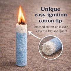 FirePlugs Emergency Fire Starters – Easy Ignite Cotton Fire Plugs for Camping…