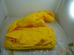 911 Call if you Can Emergency Rain Poncho Hooded in carry pouch Yellow OSFM Adlt