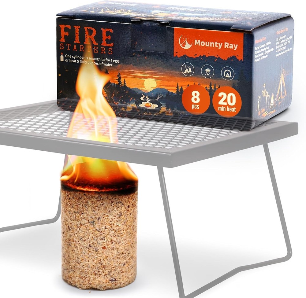 Portable Campfire 24 pcs up to 20 Min Burn Each Emergency Fire Starters