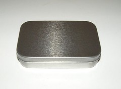 Six 3 oz. Rectangular Hinged Survival Tin Box Containers Can Be Used For Crafts