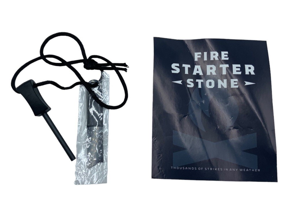 Magnesium Flint Stone Steel Striker Fire Starter Kit Ferro Rod Camping Firesteel