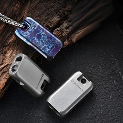 Titanium Alloy EDC Whistle Keychain Survival Emergency Outdoor Tool Waterproof