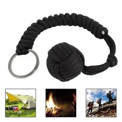 Paracord Monkey Fist Style Keychain Outdoor Hiking Accessory