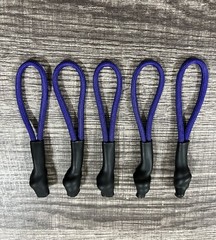 Acid Purple W/Black Nike Elite Zipper Pull replacements(Set of 5)-Paracord Dredz