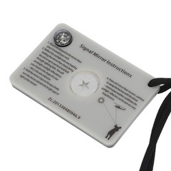 Survival Emergency Signal Mirror with Lanyard Multifunction Reflector Glass