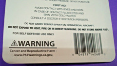 Black Pepper Spray Cheetah Purple Maximum Strength Safety Lock Self-Defense