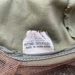 VIntage Military Hoop Mosquito Netting Hat Made Hong Kong