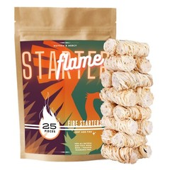 Fire Starters Emergency Pieces, Natural Fire Tumbleweeds Starters For BBQ -25pk