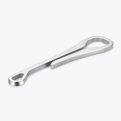 2Pcs Reusable Stainless Steel Key Ring Buckles for Outdoor Travel Use