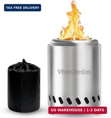 Tabletop Fire Pit Low Smoke Burning, Smokeless Firepit Outdoor & Patio, Safe Bu