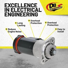 DB Electrical 410-24247 Starter Compatible with/Replacement for 12-V CW 10-Tooth