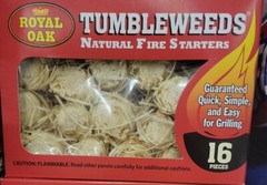 Royal Oak Tumbleweeds Natural Fire Starters 16 Pack
