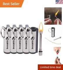Compact Waterproof Matches – 5 Count Pack for Camping and Survival Essentials