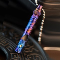TC4 Titanium Safty Whistle EDC Outdoor Emergency Survival Whistle Pet Training