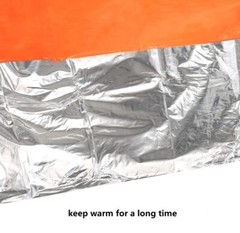 Emergency Thermal Rain Coat Blanket Poncho Outdoor Camping Hiking Survival Gear