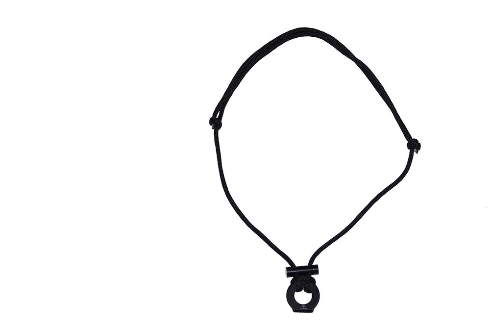 Wisemen Trading Fire Starter Survival Necklace with Ferro Rod, Striker, black
