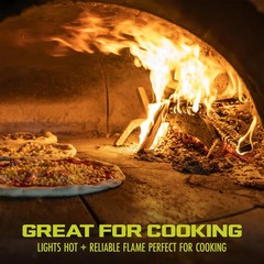 Sun Joe Cooking Sticks, Natural Kiln-Dried Alder Wood for Pizza Ovens COOKWOOD40