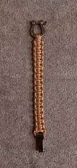 550 Paracord Bracelet, Metal Shackles, Adjustable, Handmade, 7 Feet Of Paracord