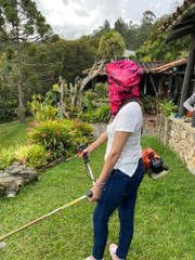 Mosquito Camo Bug Bee Insect Protection Net Head Girls Mesh UV Protection Pink