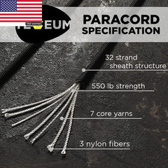 5/32″ Paracord Rope 1000 – 1000Ft / 200Ft / 100Ft / 50Ft – Tactical Parachute Co