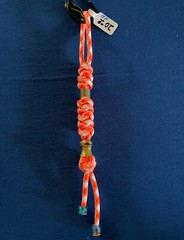 knife lanyard. Bag, backpack or jacket zipper pull. Superhero or Villain bead