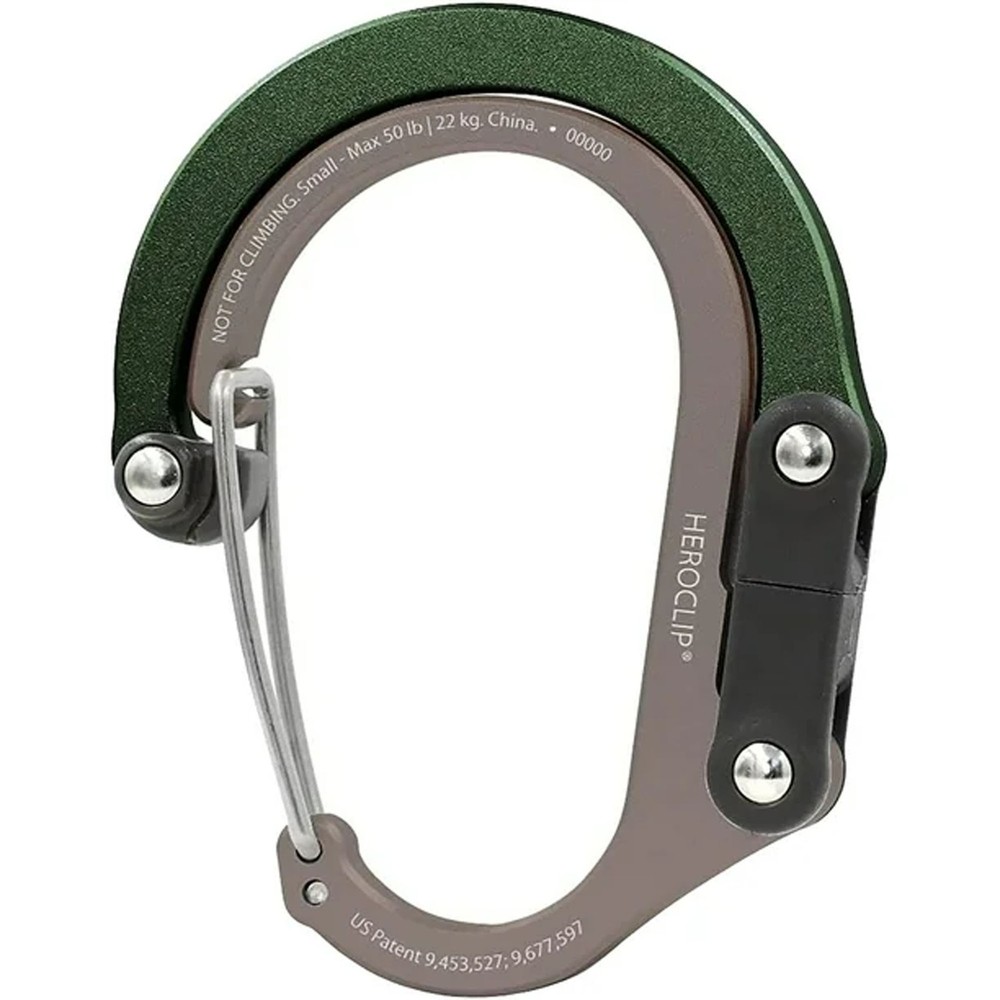 Gear Aid Heroclip Mini Hybrid Camping Gear Clip – Forest Green