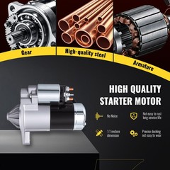Tucarest 17006 Starter For 4.0L Fit For Je-Ep 91-98 Wrangler 87-98 Cherokee