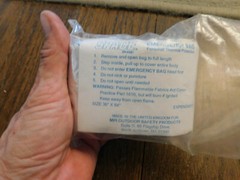 Space Emergency Bag Personal Thermal Reflective Survival Protection MPI 36″x 84″