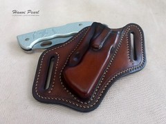 Custom Canted Leather Sheath for SAK Victorinox Hunter Pro Alox [Sheath Only]