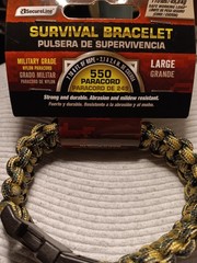 4 X New SecureLine Lehigh Survival Bracelet Military Grade Nylon Paracord Large