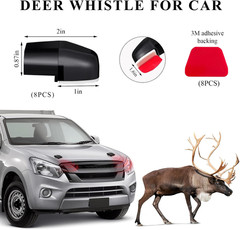 8 PCS Deer Whistles for Cars Avoid Collisions Deer Warning Whistle with Adhe…