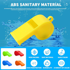 Plastic Whistles, 24Pcs Sports Whistle Bulk with Lanyard, Loud Crisp Sound Whist