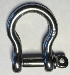 2 PCS Stainless Steel 316 Forged Bow Shackle 5/16 Inch 8mm Marine Grade