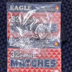 10 PACK Wooden Penny Matches 32 Count Strike On Box Kitchen/Camping/Fire/Candle