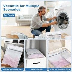 Laundry Bags Mesh Wash for Delicates, Upgraded 12 x 16 Inch, gray