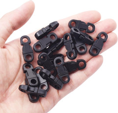 25 Pack Breakaway Buckle, 5mm Side Release Plastic Buckles for Paracord Bracelet