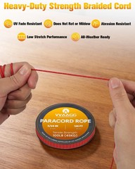 VVAAGG 2mm Reflective Paracord Rope 100 lb: Thin Micro Braided Paracord Strin…