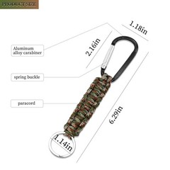 Siutaga 6 Pcs Paracord Keychains with 6.29 x 0.78 inches, Multicolor