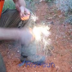Outdoor Wild Survival Ferro Striker Flint Stone Fire Steel Starter Magnesium Rod