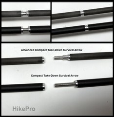 Advanced Super Compact Take-Down Survival Fishing Arrows w/ AMS Safety Slide – 1