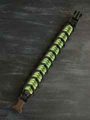 Handmade Color-Change «Framed Fishtail Belly» Paracord Bracelet for 7 3/4″ Wrist