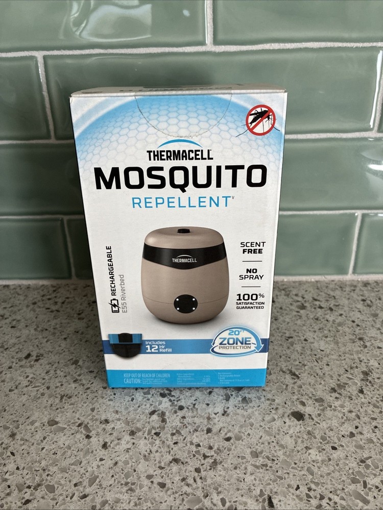 NEW Thermacell E55 Rechargeable Mosquito Repellent | 20′ Protection Zone