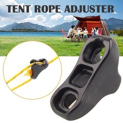 CooBigo 12Pack Ultralight Guyline Tensioners Small, Black Small(fit 1-2.5mm)