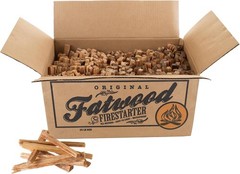 All-natural pine wood fire starters, 25 lb pack – suitable for indoor and outdo
