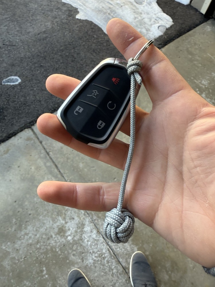 Grey Monkey Fist Keychain