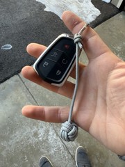 Grey Monkey Fist Keychain