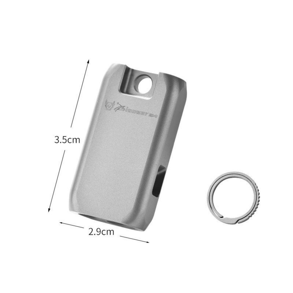 Titanium Alloy EDC Whistle Keychain Survival Emergency Outdoor Tool Waterproof